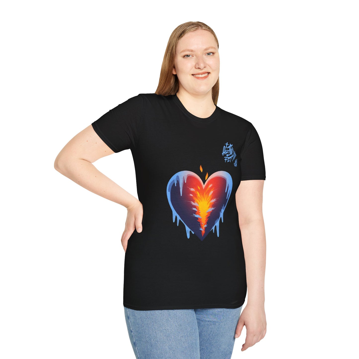Cold World Warm Heart Unisex Graphic T-Shirt