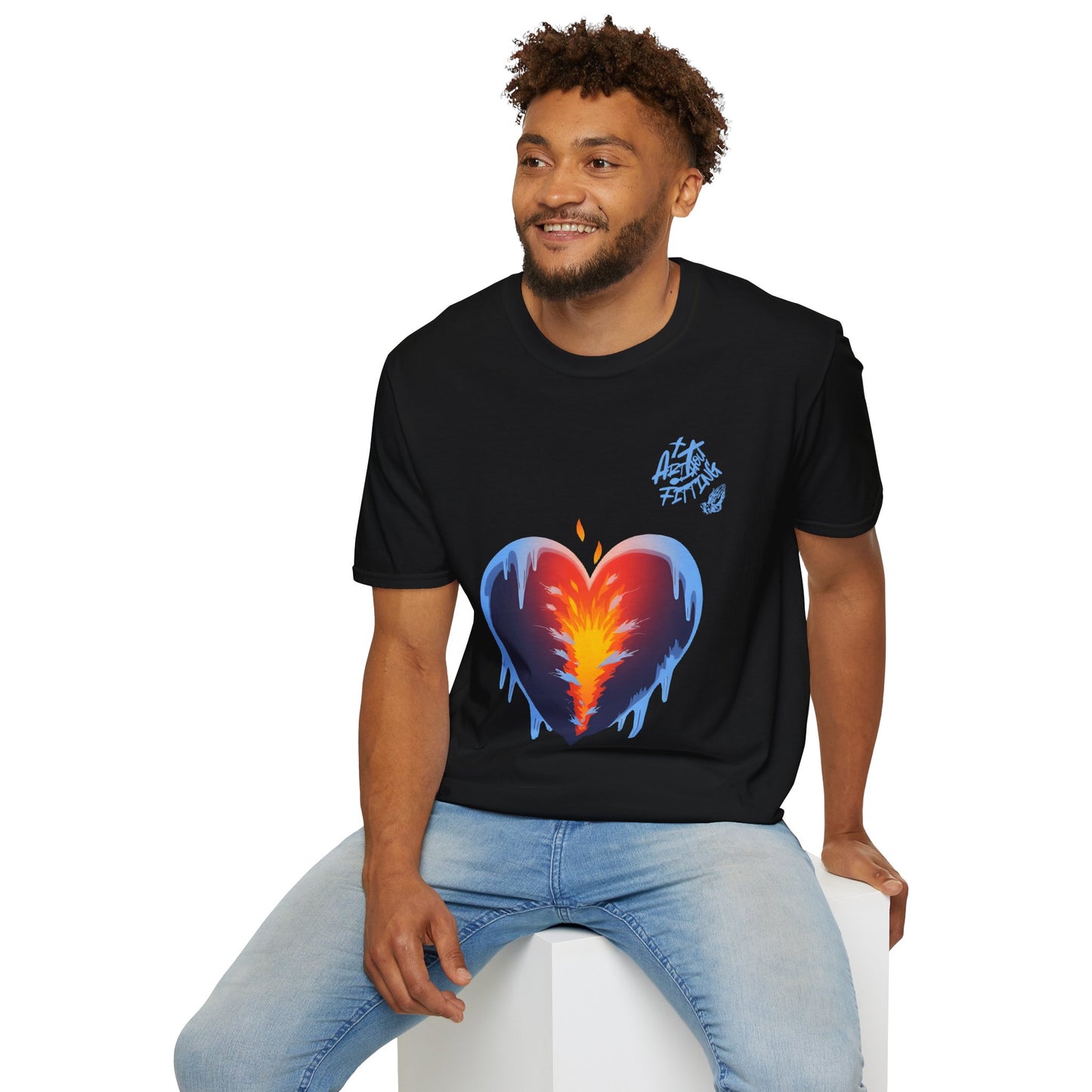 Cold World Warm Heart Unisex Graphic T-Shirt