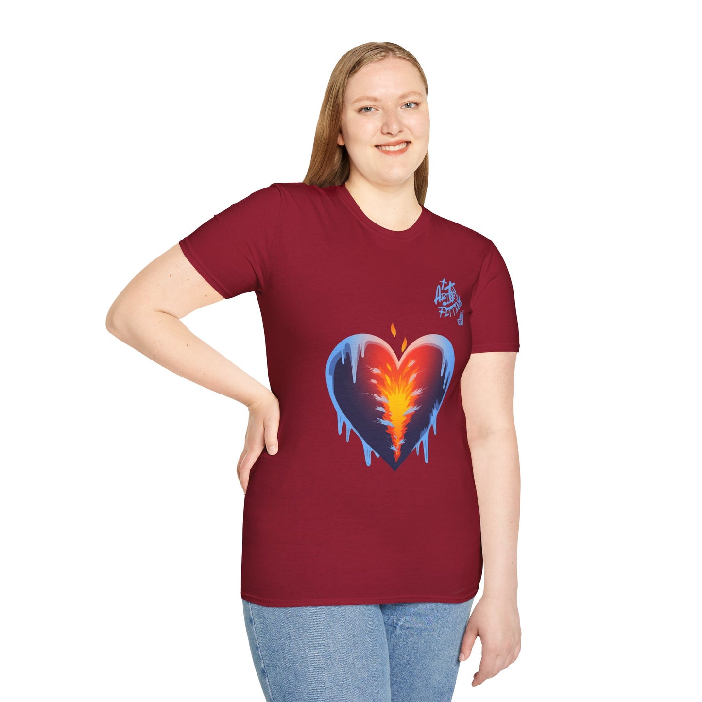 Cold World Warm Heart Unisex Graphic T-Shirt