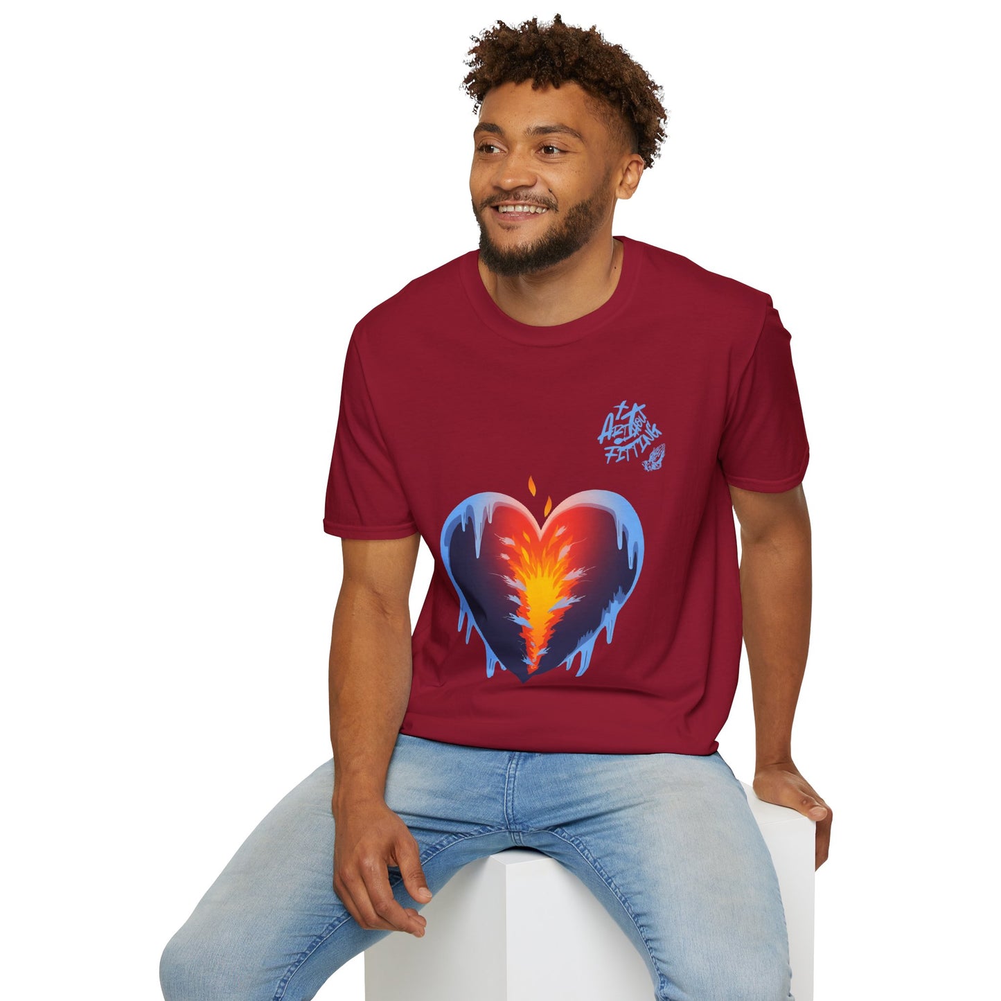 Cold World Warm Heart Unisex Graphic T-Shirt