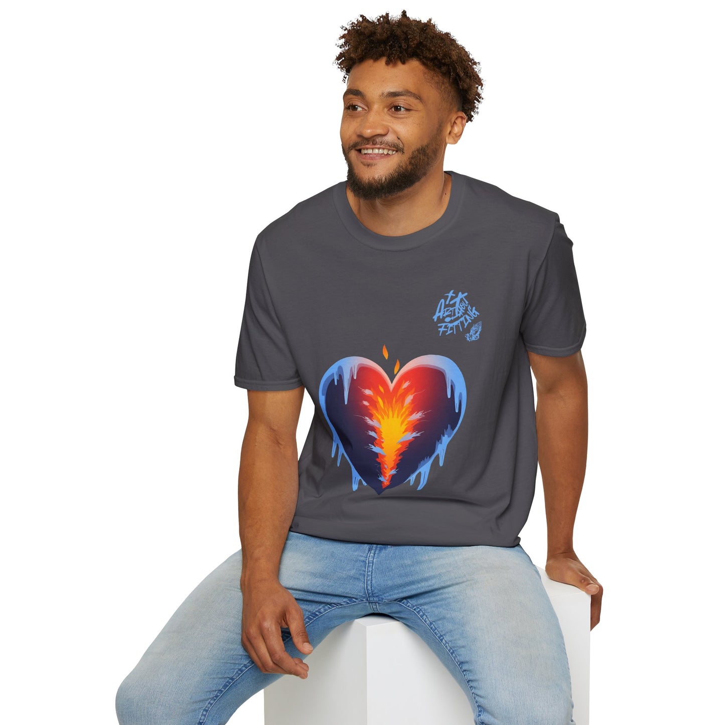 Cold World Warm Heart Unisex Graphic T-Shirt