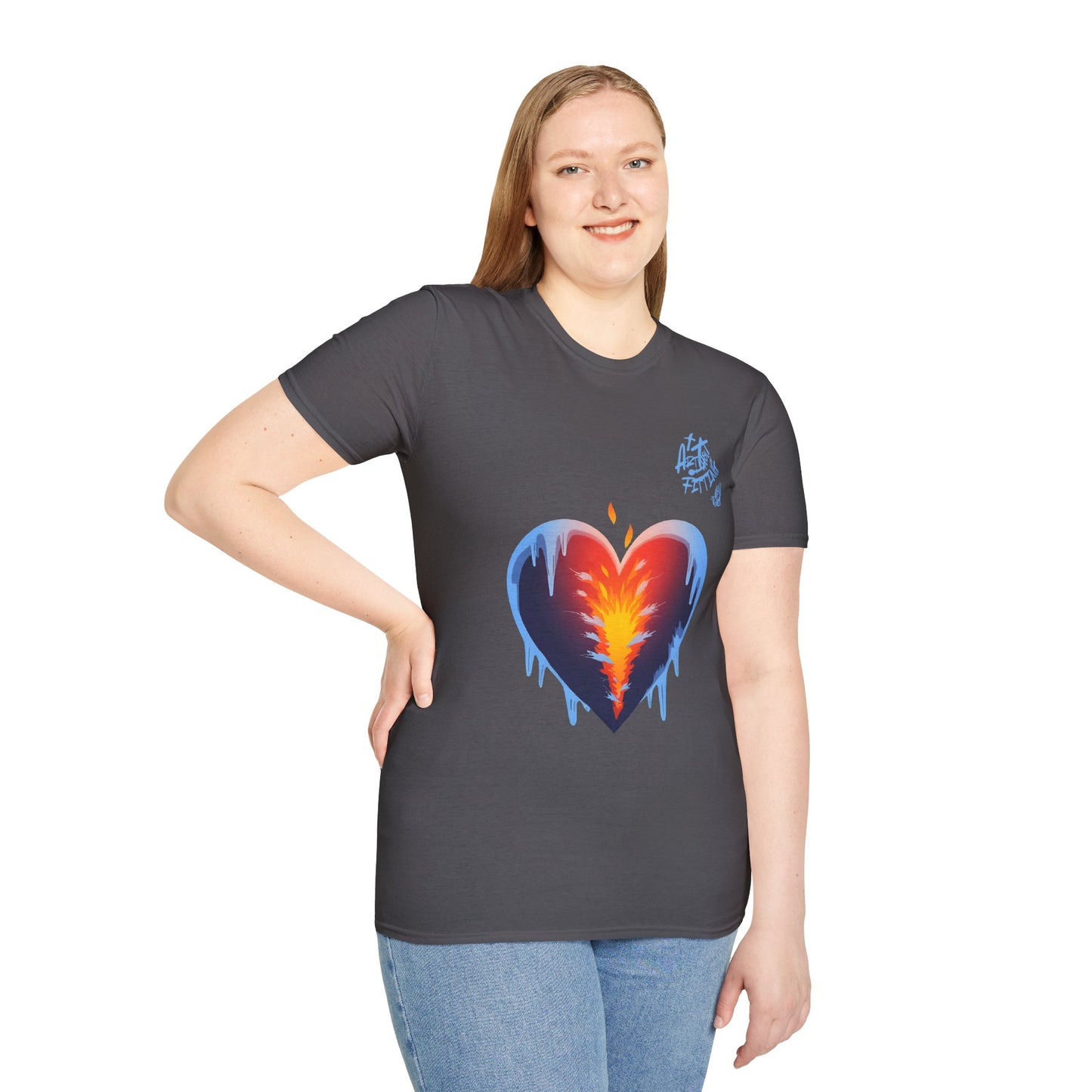 Cold World Warm Heart Unisex Graphic T-Shirt